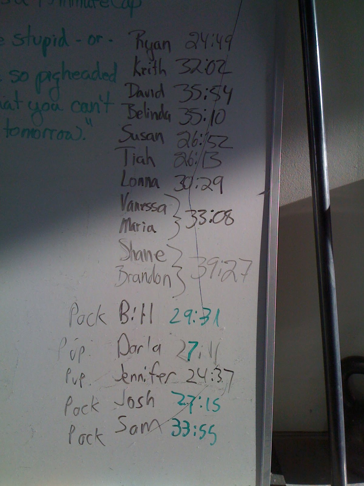 800m Training Weights